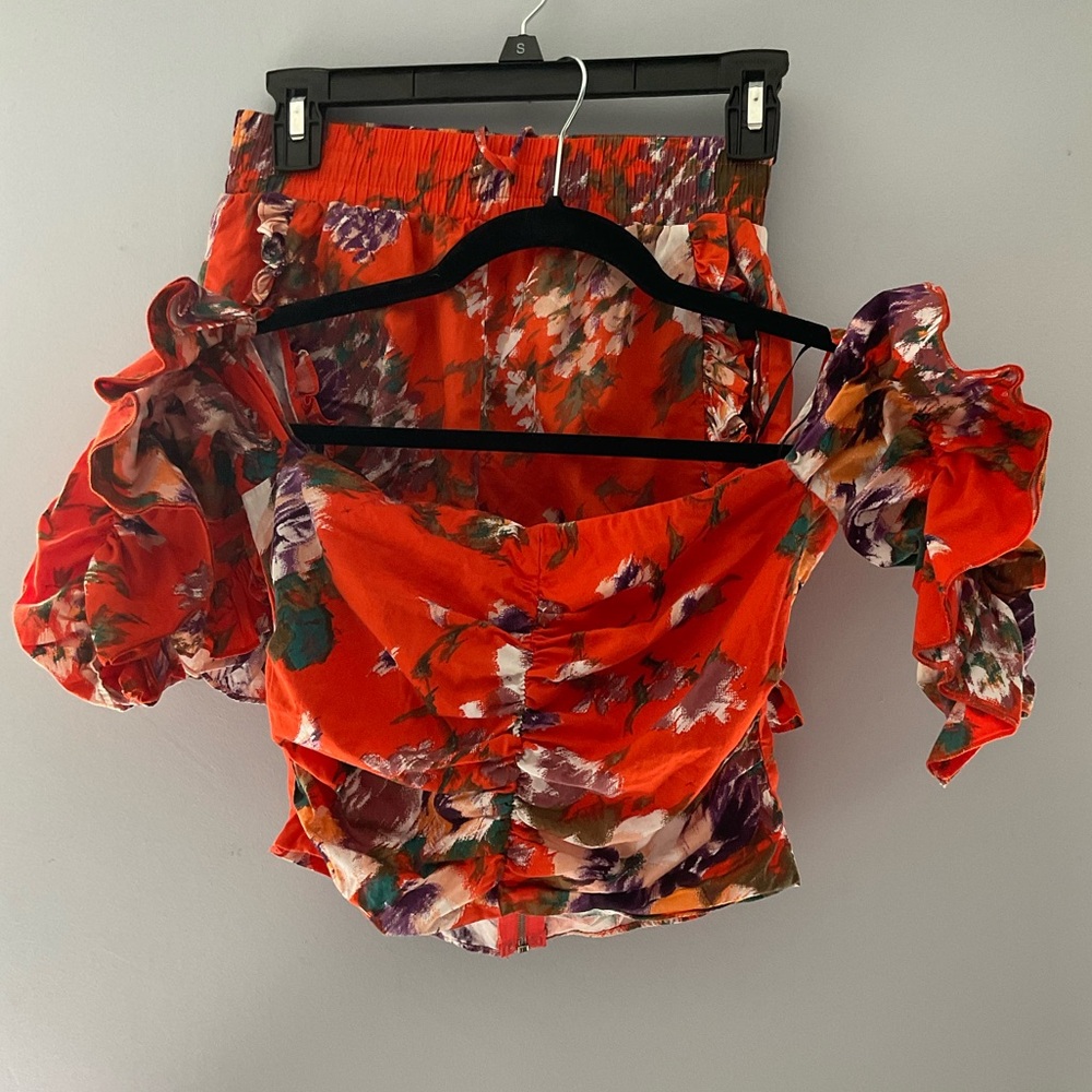 Flora two-piece crop top set